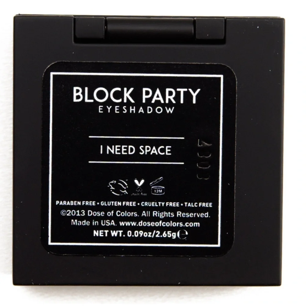 ✨ Dose Of Colors Eyeshadow Block Party / Shade: I Need Space